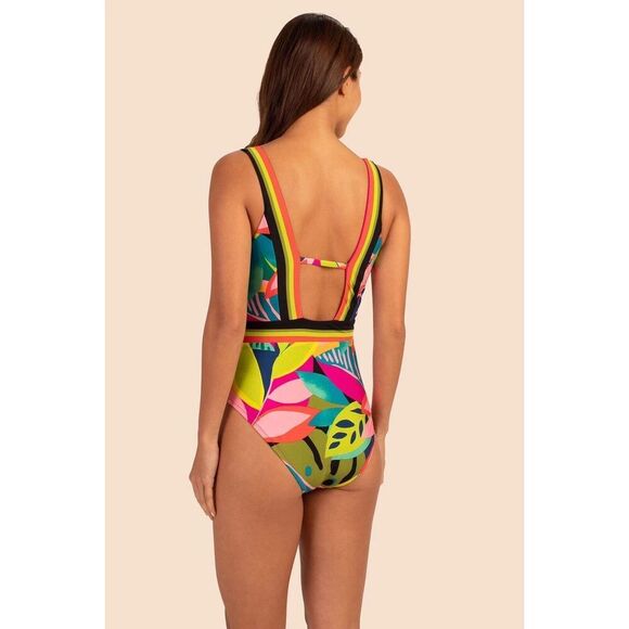 NWOT $162 Sz 8 Trina Turk Rainforest One Piece Swimsuit - Picture 2 of 6